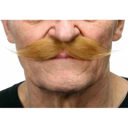 Light Brown Costume Moustache, 19 x 3 cm