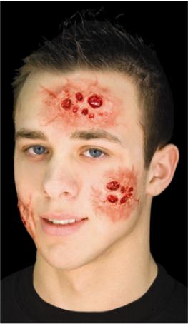 Cinema Secrets Woochie Morning After 3-Piece Latex Wound Prosthetic