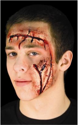 Woochie Cut Set, 3 Latex Prosthetic Wounds