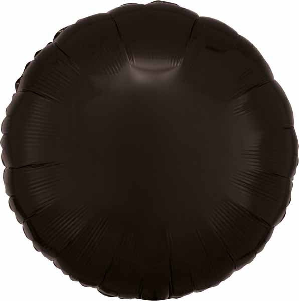 18 Inch Opaque Black Round Foil Balloon