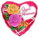 Anagram Joyeux Anniversaire Two Roses 18-Inch Balloon