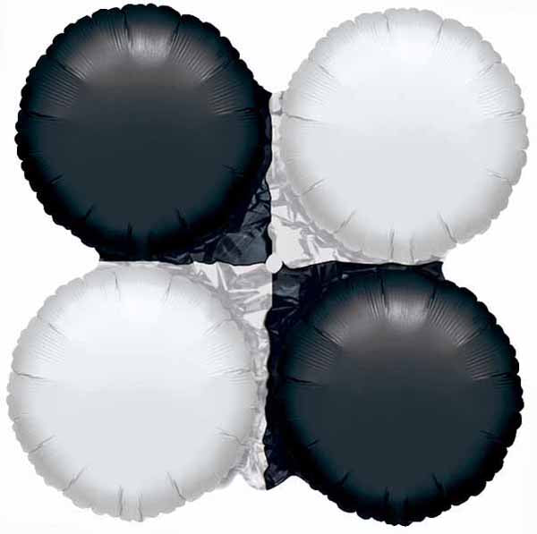 Black & White Small MagicArch Foil Balloon Module