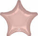 19 Inch Metallic Pearl Pastel Pink Star Foil Balloon