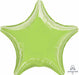 19-Inch Metallic Lime Green Star Foil Balloon