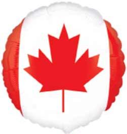 18-Inch Canadian Flag Foil Balloon
