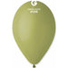 Gemar 12-Inch Olive Green Latex Balloons #098, 50 Count