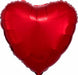 18-Inch Metallic Red Heart Foil Balloon