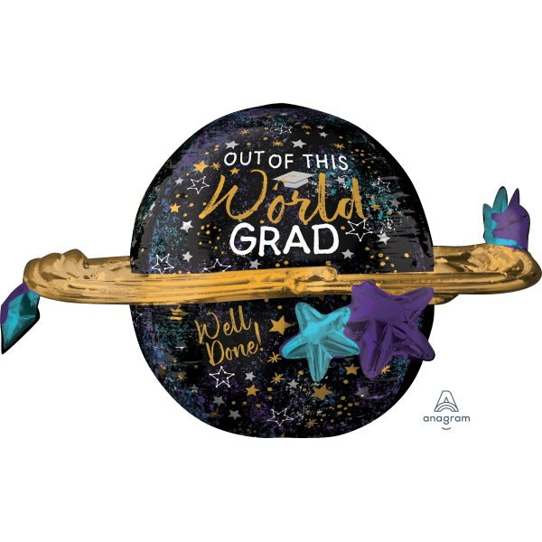 Out of This World Grad 29-Inch Foil Balloon