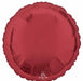 18 Inch Burgundy Round Foil Balloon