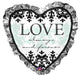 Always & Forever 28-Inch Heart Foil Balloon