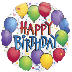 Anagram Balloon Fun Birthday 18-Inch Round Foil Balloon