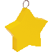 Yellow Star Plastic Balloon Weight, 80 g