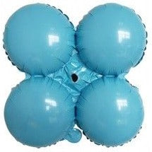 17-Inch Baby Blue Foil Quad Balloon