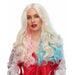 Rebel Costume Wig in Blonde with Pink and Blue