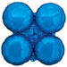 Large Metallic Blue MagicArch Foil Balloon Module