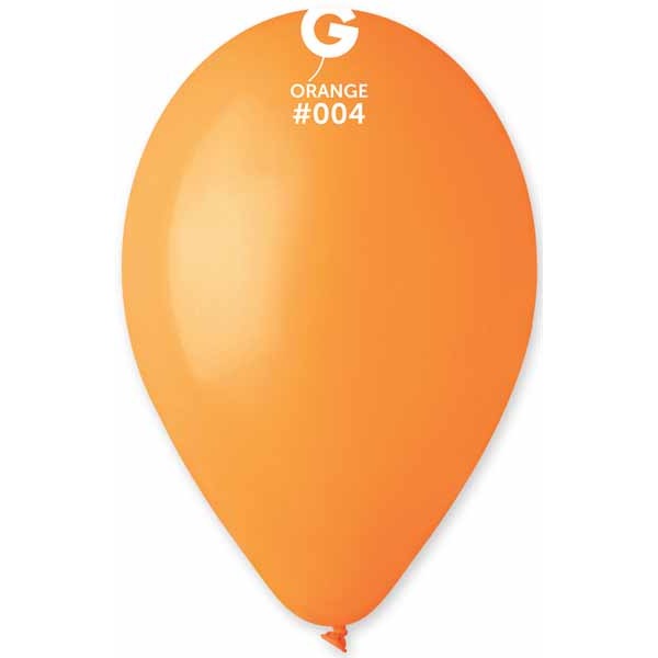 Gemar 12" Orange #004 Latex Balloons, 50 Pack