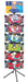Black 48-Peg 4-Panel Balloon Floor Spinner Rack