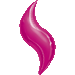 42 Inch Fuchsia Curve SuperShape Foil Balloon
