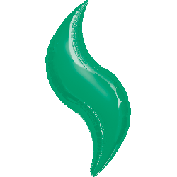 Green 36 Inch Curve Foil Balloon
