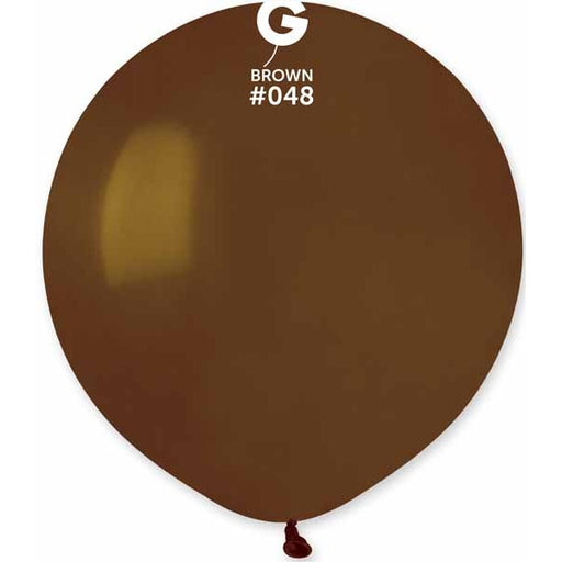 Gemar 19-Inch Brown #048 Latex Balloons, 25 Count