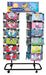 96 Peg Dual Spinner Floor Display Rack, Black