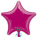 19-Inch Fuchsia Dazzler Star Foil Balloon