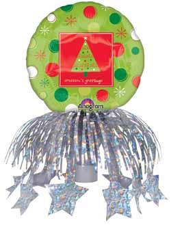 HOLIDAY BUZZ DOTS 9" BOTTLE TOPPER A60