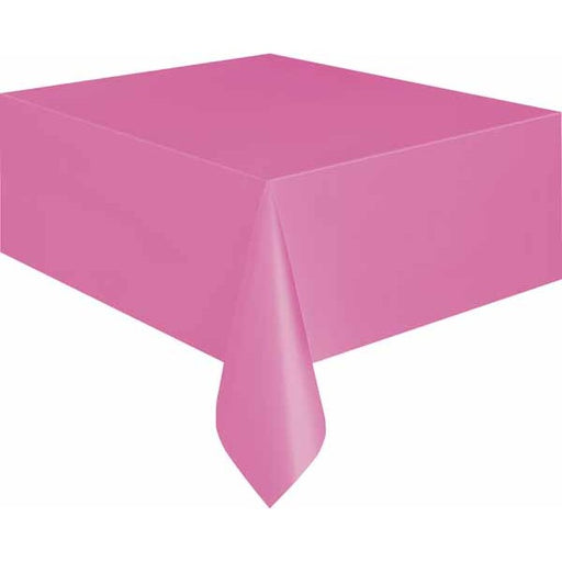 Hot Pink Rectangular Tablecover, 54 x 108 Inches