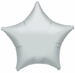 Silver Star Foil Balloon, 9 Inch