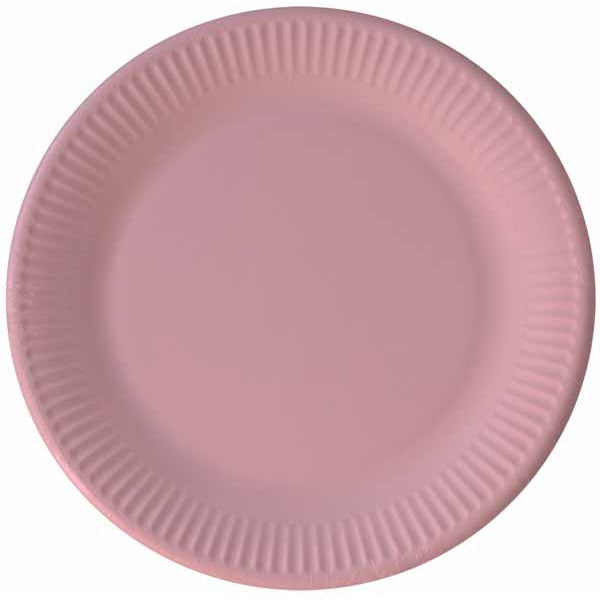 PAPER PLATES 7.6" 8/PK SOLID PINK