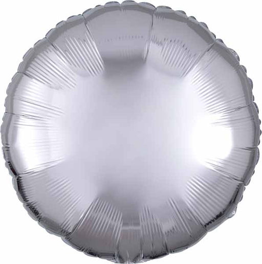 Metallic Silver 18 Inch Round Foil Balloon