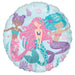 Shimmering Mermaid 18-Inch Round Foil Balloon