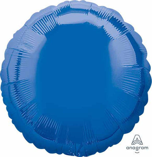 Anagram 18 Inch Dark Blue Round Foil Balloon
