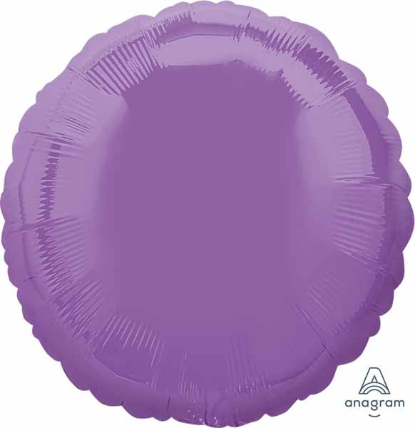 18-Inch Spring Lilac Round Foil Balloon