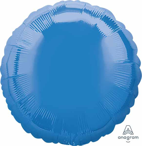 18-Inch Round Periwinkle Foil Balloon