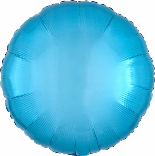 Anagram 18-Inch Caribbean Blue Round Foil Balloon