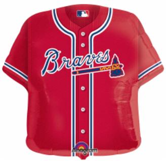 Atlanta Braves Jersey Shaped Foil Balloon