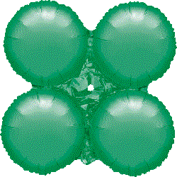 16-Inch MagicArch Small Metallic Green Foil Balloon Module