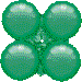16-Inch MagicArch Small Metallic Green Foil Balloon Module