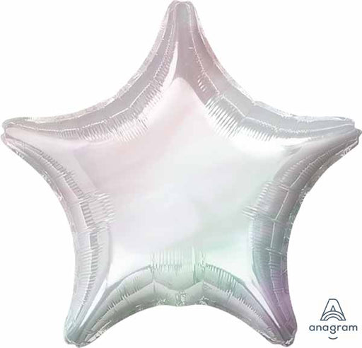 19-Inch Iridescent Holographic Star Foil Balloon