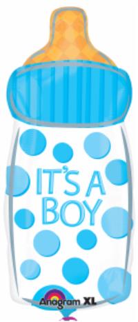 18-Inch It's a Boy Baby Bottle Foil Balloon