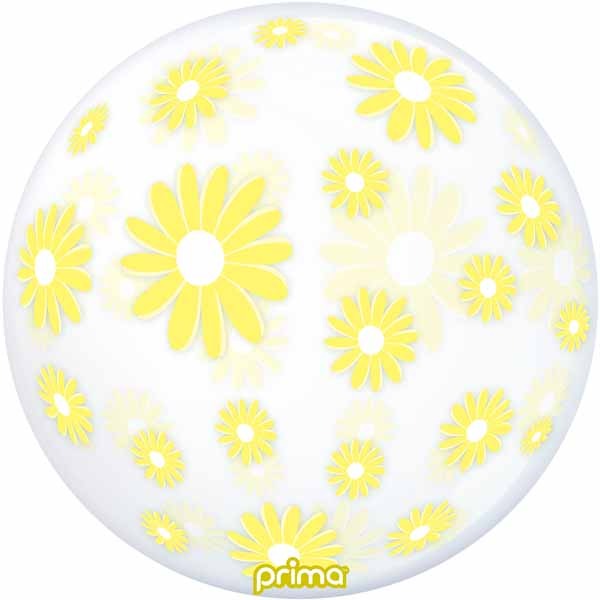 Prima Yellow Daisies 20-Inch Sphere Balloon