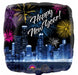 Happy New Year Skyline and Fireworks 18-Inch Foil Balloon