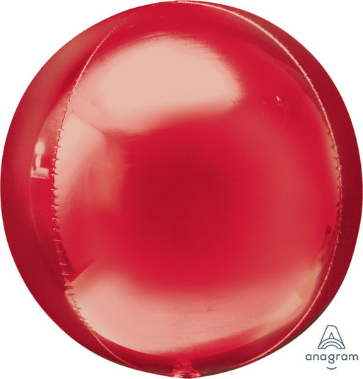 Anagram Red Orbz XL 16-Inch Spherical Foil Balloon
