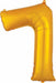34 Inch Gold Number 7 Foil Balloon