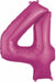 34-Inch Pink Number 4 Foil Balloon