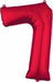 34-Inch Red Number 7 Foil Balloon