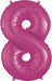 Anagram Pink Number 8 Foil Balloon, 34 Inch