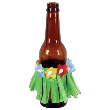 Assorted Color Drink Hula Skirts, 4 Pack