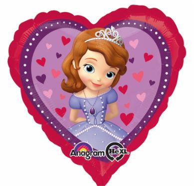Sofia the First Love 18-Inch Heart Foil Balloon